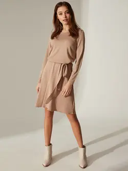 پیراهن میدی زنانه بژ السی وایکیکی