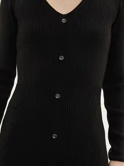 پیراهن بلند زنانه مشکی السی وایکیکی