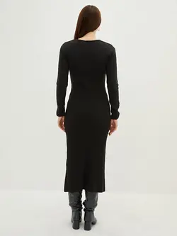 پیراهن بلند زنانه مشکی السی وایکیکی