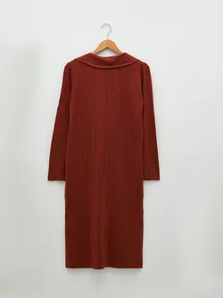 پیراهن میدی زنانه قهوه ای السی وایکیکی