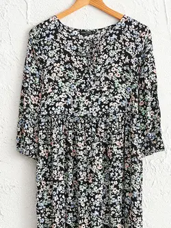 پیراهن میدی زنانه مشکی السی وایکیکی