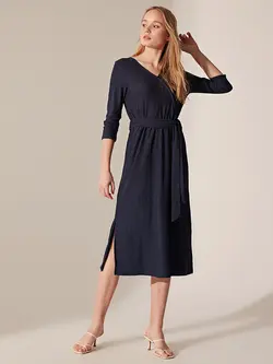 پیراهن میدی زنانه سرمه ای السی وایکیکی