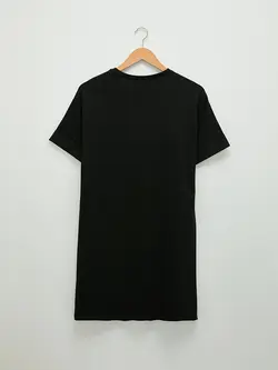 پیراهن سایز بزرگ زنانه مشکی السی وایکیکی