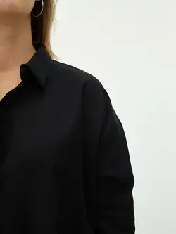 پیراهن سایز بزرگ زنانه مشکی السی وایکیکی