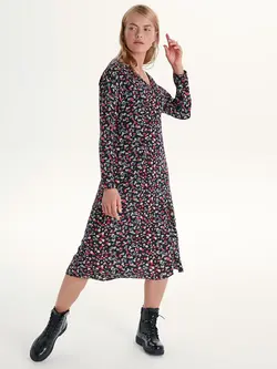 پیراهن میدی زنانه مشکی السی وایکیکی