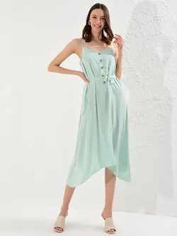 پیراهن میدی زنانه نعنایی السی وایکیکی