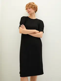 پیراهن میدی زنانه مشکی السی وایکیکی