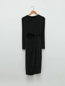 پیراهن میدی زنانه مشکی السی وایکیکی