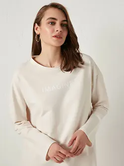 پیراهن میدی زنانه بژ السی وایکیکی