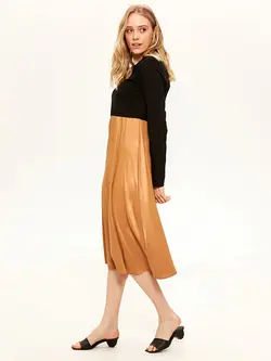 پیراهن میدی زنانه بژ السی وایکیکی