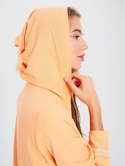 پیراهن سایز بزرگ زنانه نارنجی روشن السی وایکیکی