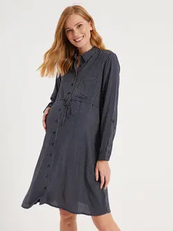 پیراهن میدی زنانه سرمه ای السی وایکیکی