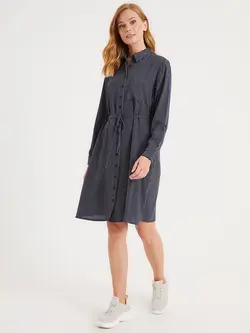 پیراهن میدی زنانه سرمه ای السی وایکیکی