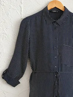 پیراهن میدی زنانه سرمه ای السی وایکیکی