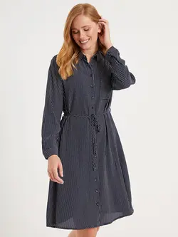 پیراهن میدی زنانه سرمه ای السی وایکیکی