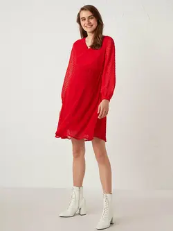 پیراهن میدی زنانه قرمز السی وایکیکی