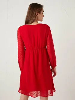 پیراهن میدی زنانه قرمز السی وایکیکی