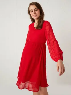 پیراهن میدی زنانه قرمز السی وایکیکی