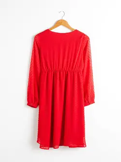 پیراهن میدی زنانه قرمز السی وایکیکی