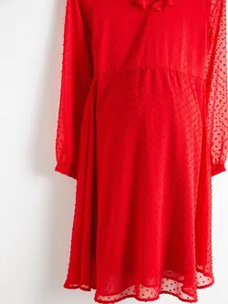 پیراهن میدی زنانه قرمز السی وایکیکی