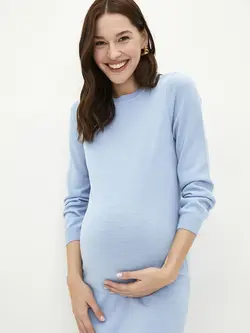 پیراهن میدی زنانه آبی السی وایکیکی