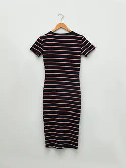 پیراهن میدی زنانه سرمه ای السی وایکیکی