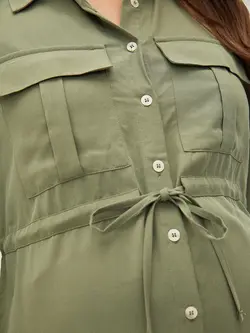 پیراهن میدی زنانه خاکی السی وایکیکی