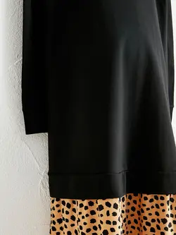 پیراهن میدی زنانه مشکی السی وایکیکی