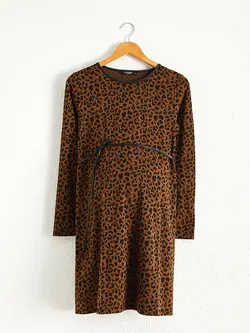 پیراهن میدی زنانه قهوه ای السی وایکیکی