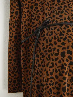 پیراهن میدی زنانه قهوه ای السی وایکیکی