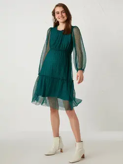 پیراهن میدی زنانه سبز السی وایکیکی