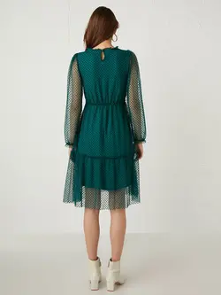 پیراهن میدی زنانه سبز السی وایکیکی