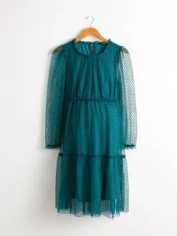 پیراهن میدی زنانه سبز السی وایکیکی