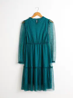 پیراهن میدی زنانه سبز السی وایکیکی