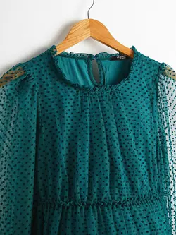 پیراهن میدی زنانه سبز السی وایکیکی