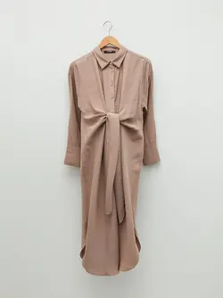 پیراهن میدی زنانه قهوه ای روشن السی وایکیکی