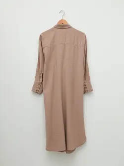 پیراهن میدی زنانه قهوه ای روشن السی وایکیکی