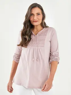 بلوز سایز بزرگ زنانه صورتی السی وایکیکی