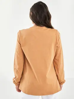 بلوز سایز بزرگ زنانه دارچینی السی وایکیکی