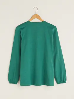 بلوز سایز بزرگ زنانه سرمه ای السی وایکیکی