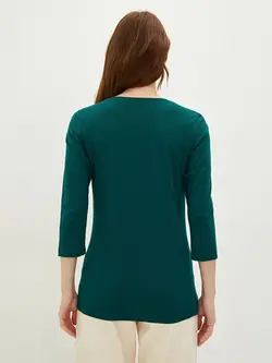 بلوز سایز بزرگ زنانه سبز السی وایکیکی