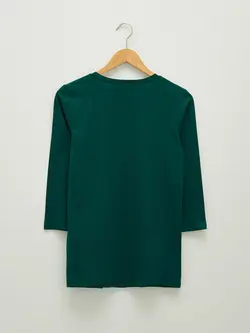 بلوز سایز بزرگ زنانه سبز السی وایکیکی