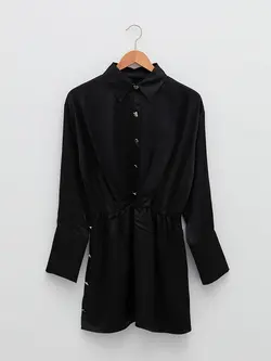 پیراهن سایز بزرگ زنانه مشکی السی وایکیکی