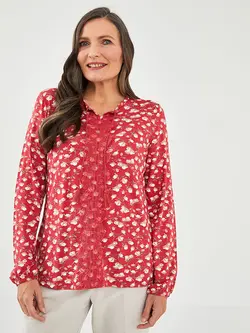 بلوز سایز بزرگ زنانه صورتی السی وایکیکی