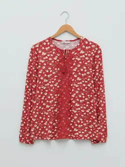 بلوز سایز بزرگ زنانه صورتی السی وایکیکی