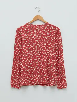 بلوز سایز بزرگ زنانه صورتی السی وایکیکی