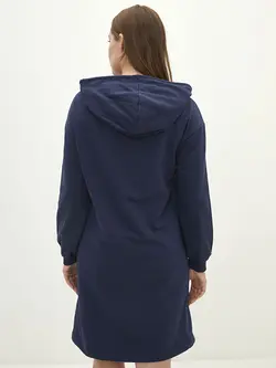 پیراهن سایز بزرگ زنانه سرمه ای السی وایکیکی