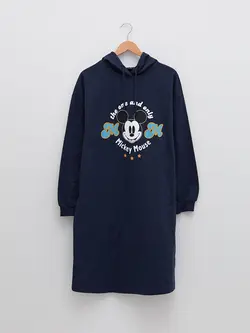 پیراهن سایز بزرگ زنانه سرمه ای السی وایکیکی