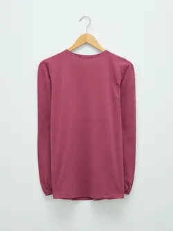 بلوز سایز بزرگ زنانه بنفش روشن السی وایکیکی