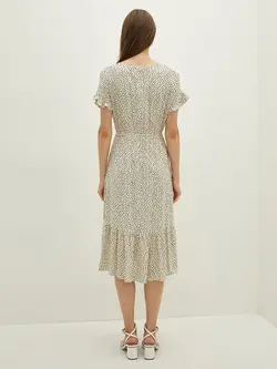 پیراهن سایز بزرگ زنانه مشکی السی وایکیکی